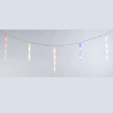 24 Colour-Changing Christmas Icicle Lights