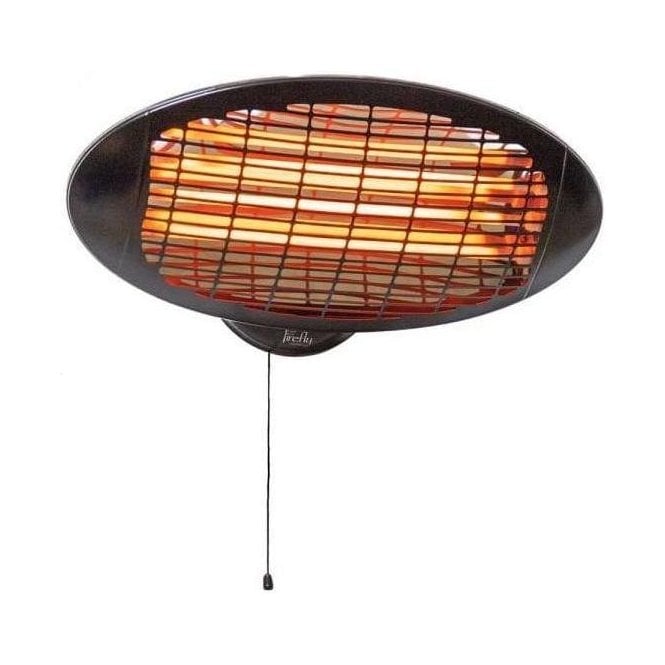 2kW IPX4 Wall Mounted Quartz Bulb Electric Heater