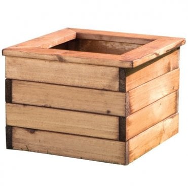 43cm Square Redwood Planter