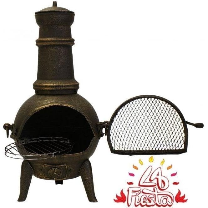 Cast Iron Small Chimenea (Bronze)