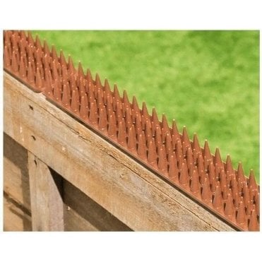 Cat Repellent Security - Spikes Fence and Wall Spikes, Brown 