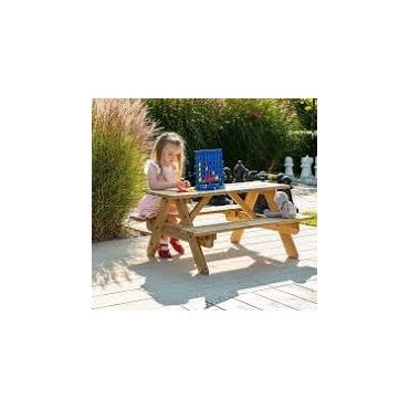 Children's Picnic Table Bench Pine