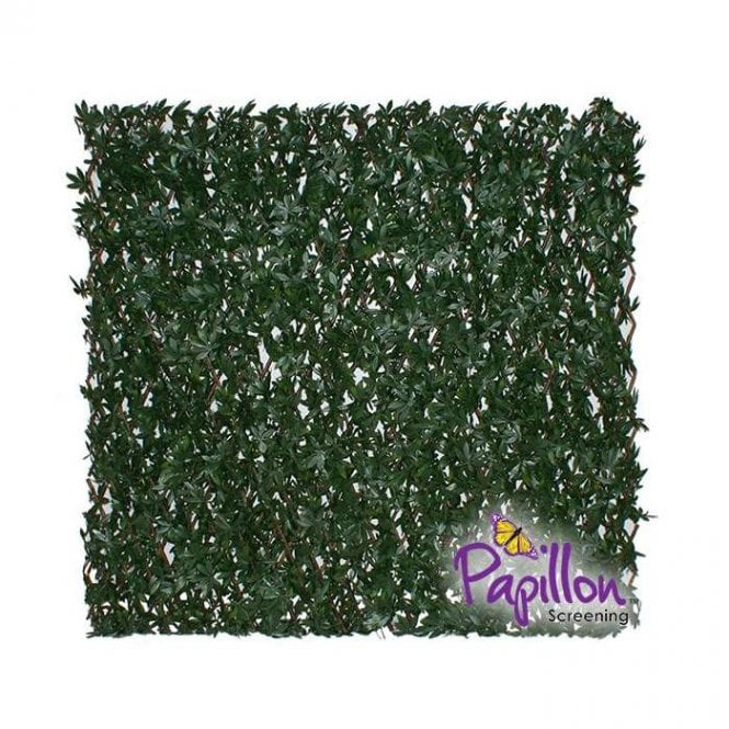 Extendable Artificial Green Acer Fencing Screening Trellis 2.0m x 1.0m (6ft 7in x 3ft 3in)