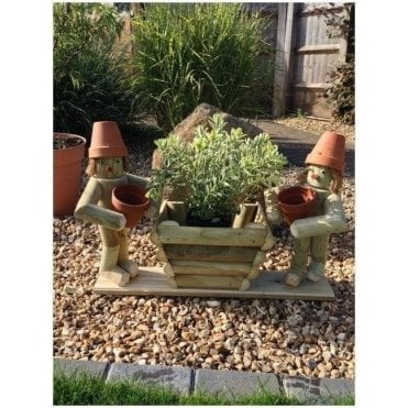 Flower Pot Man - X 2 Men with Small Planter