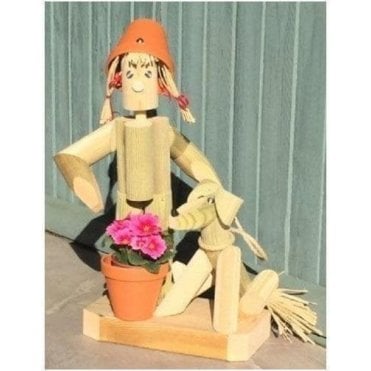 Flowerpot Figure - Dog Walker
