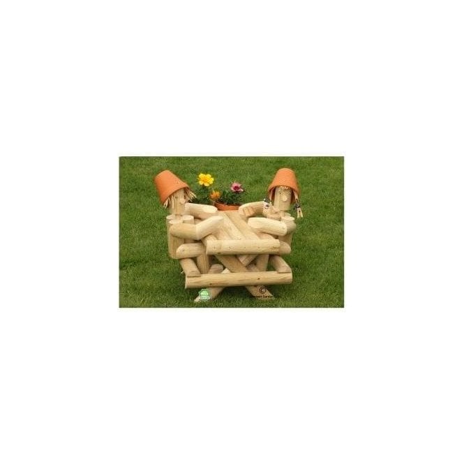 Flowerpot figure - Picnickers