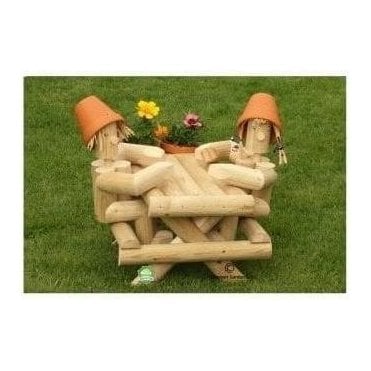 Flowerpot figure - Picnickers