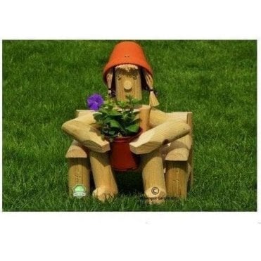 Flowerpot Figure - Sitting in Chair