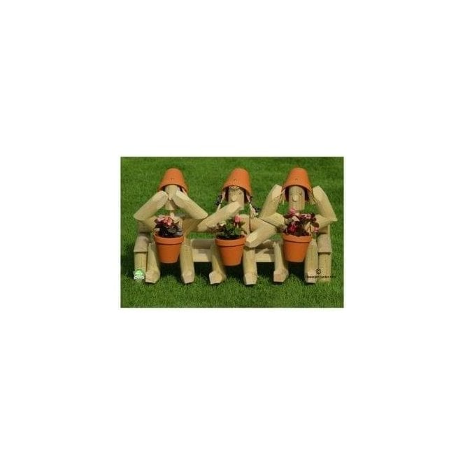 Flowerpot figure - Three Wiseguys