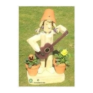 Flowerpot - Stander with Guitar