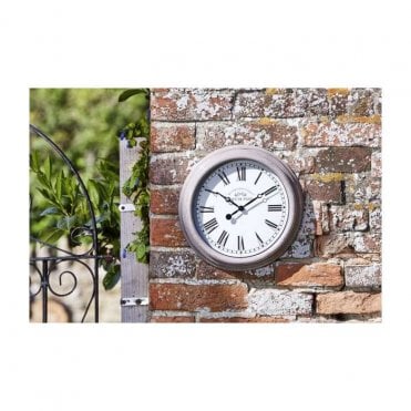 Garden Clock Biarritz Grey 12"