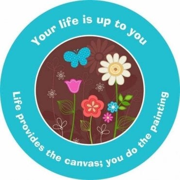 Garden Sign 'You Do The Painting' Circle