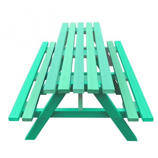 Green Recycled Plastic A-Frame Picnic Table