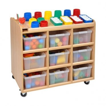 Mobile Art Resources Trolley with 24 Trays