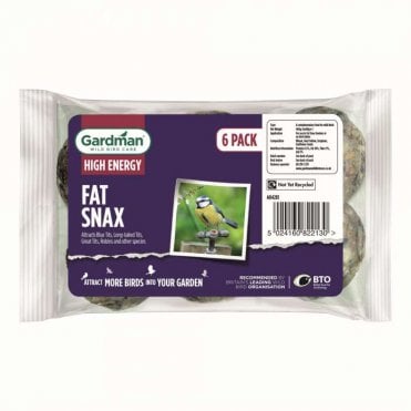 No Nets Fat Snax Bird Feed by Gardman - Pack of 6