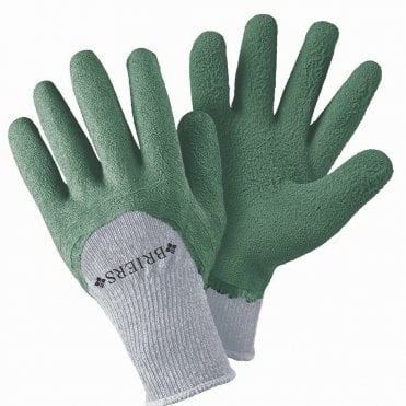 Outdoor Gardening Gloves - Thermal Extra Grip Gardening Gloves Latex All Purpose TWIN PACK