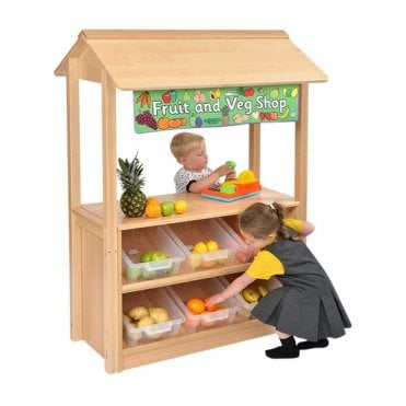 Role Play Shop with Canopy and Tidy Trays