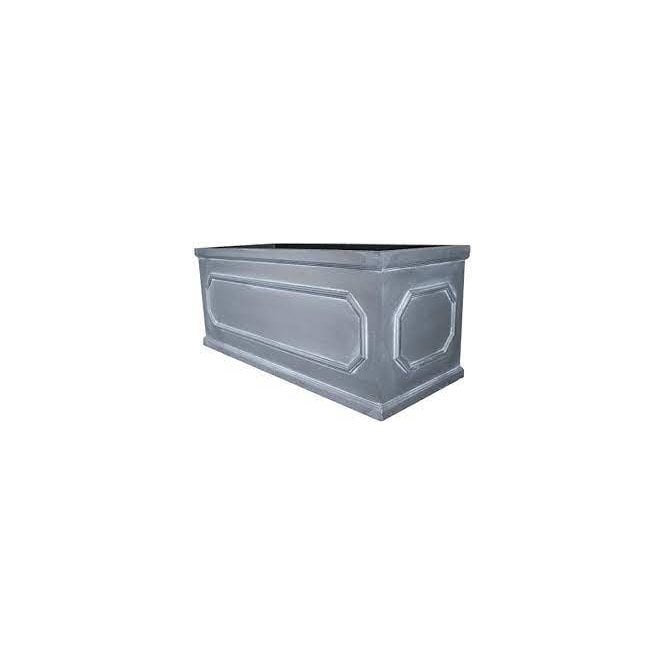 Terracotta Fibrecotta Lead Effect Framed Trough Planter