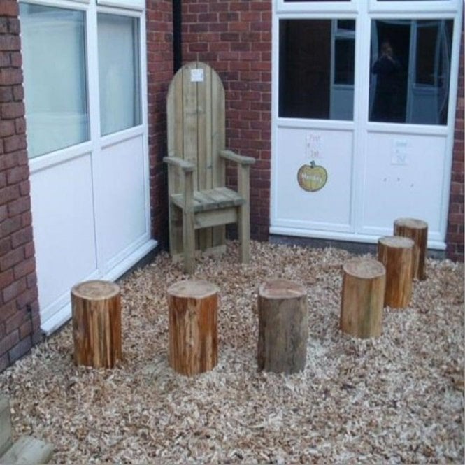Timber Log Seats x 6
