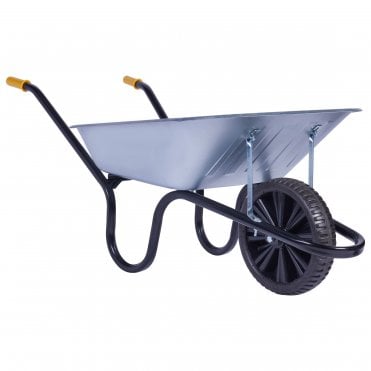 Wheelbarrow Galvanised Puncture Free - 90L