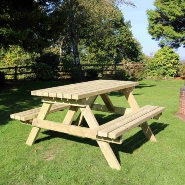 Wooden A-Frame Picnic Table