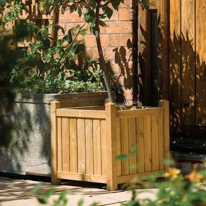 Wooden Cube Planter