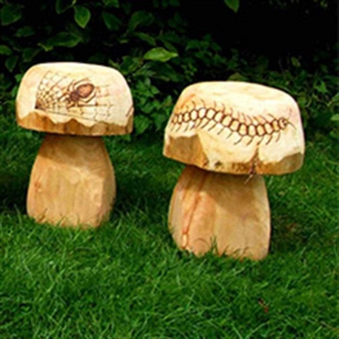 Wooden Mushroom Seat