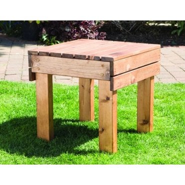 Wooden Outdoor Garden Coffee and Drinks Table